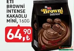 ETİ BROWNİ İNTENSE KAKAOLU MİNİ KEK 160 G